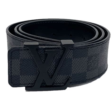 lv initials damier graphite belt m9808t|LV Initiales 40mm Reversible Belt .